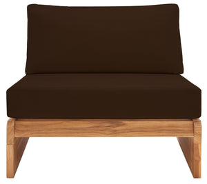 Safavieh Julianne Brazilian Teak Patio Chair Natural / Dark Brown CPT1031C