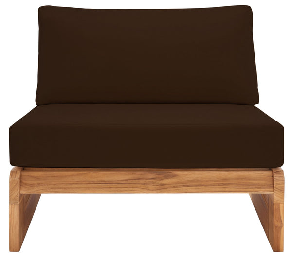 Safavieh Julianne Brazilian Teak Patio Chair Natural / Dark Brown CPT1031C