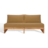 Safavieh Julianne Brazilian Teak Patio Sofa Natural / Brown CPT1032B-2BX