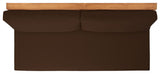 Safavieh Julianne Brazilian Teak Patio Sofa Natural / Dark Brown CPT1032C-2BX