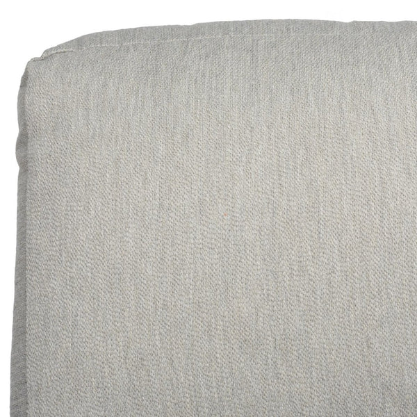 Safavieh BRUTUS Rocking Chair - Elegant White Outdoor Rocker with Plush Grey Cushions & Eucalyptus Armrests CPT1035A