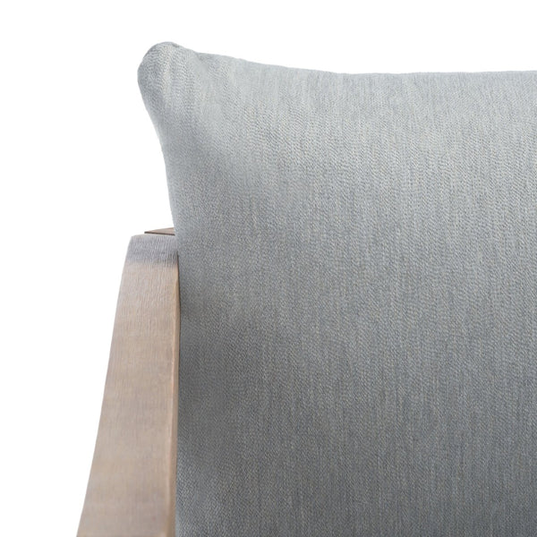 Safavieh FIJI Patio Sofa - Stylish Brown Wood Frame with Light Grey Cushions for Modern Outdoor Comfort CPT1037A
