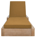 Safavieh Lanai Wood Chaise Lounge Chair Natural / Brown CPT1039B