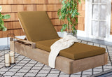 Safavieh Lanai Wood Chaise Lounge Chair Natural / Brown CPT1039B