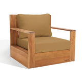 Safavieh Kauai Brazilian Teak Patio Chair Natural / Brown CPT1040B