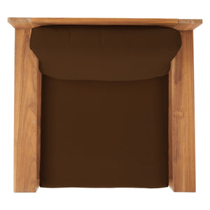 Safavieh Kauai Brazilian Teak Patio Chair Natural / Dark Brown CPT1040C