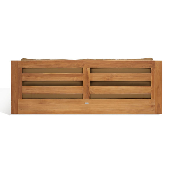 Safavieh Kauai Brazilian Teak Patio Sofa Natural / Brown CPT1041B-2BX
