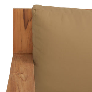 Safavieh Kauai Brazilian Teak Patio Sofa Natural / Brown CPT1041B-2BX