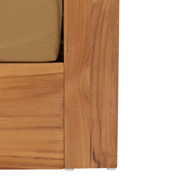 Safavieh Kauai Brazilian Teak Patio Sofa Natural / Brown CPT1041B-2BX