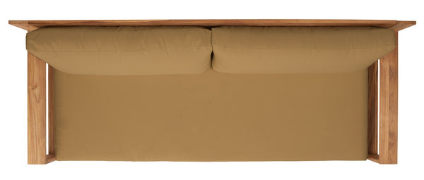 Safavieh Kauai Brazilian Teak Patio Sofa Natural / Brown CPT1041B-2BX