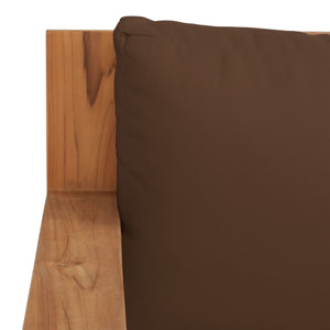 Safavieh Kauai Brazilian Teak Patio Sofa Natural / Dark Brown CPT1041C-2BX