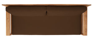 Safavieh Kauai Brazilian Teak Patio Sofa Natural / Dark Brown CPT1041C-2BX