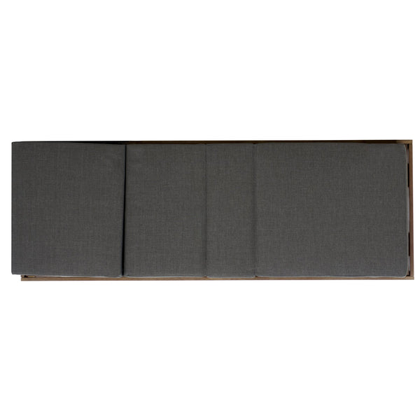 Safavieh Vincent Chaise Lounge Chair – Luxurious Comfort With Adjustable Cushions For Stylish Outdoor Relaxation Natural ,Dark Grey Wood ,Fabric ,Foam Cpt1043c