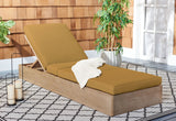 Safavieh Vincent Wood Chaise Lounge Chair Natural / Brown CPT1043F