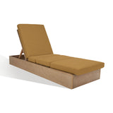 Safavieh Vincent Wood Chaise Lounge Chair Natural / Brown CPT1043F