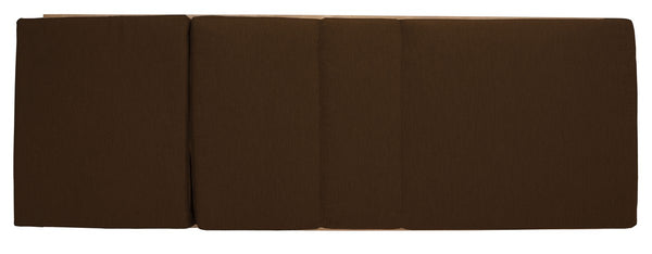 Safavieh Vincent Wood Chaise Lounge Chair Natural / Dark Brown CPT1043G