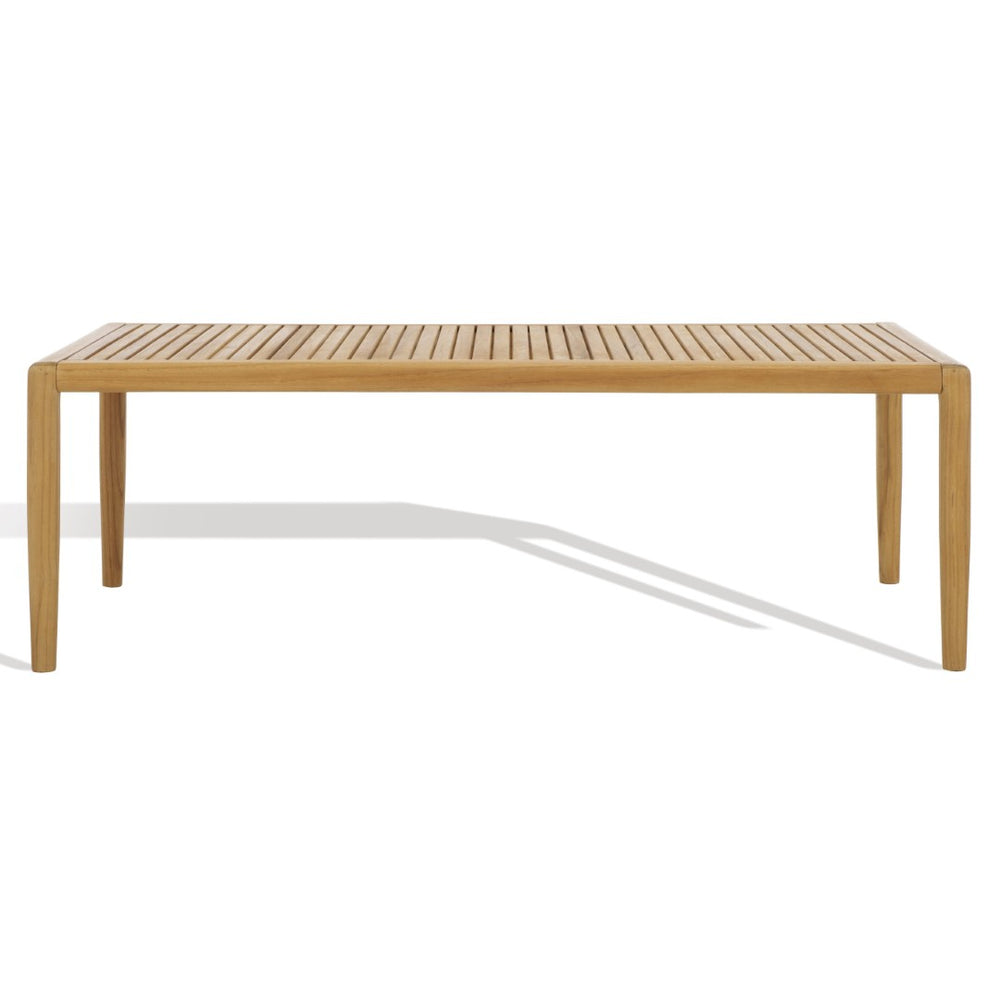 Safavieh TORTUGA Eucalyptus Patio Coffee Table - Stylish, Sustainable Wood Design for Outdoor Entertaining CPT1046A