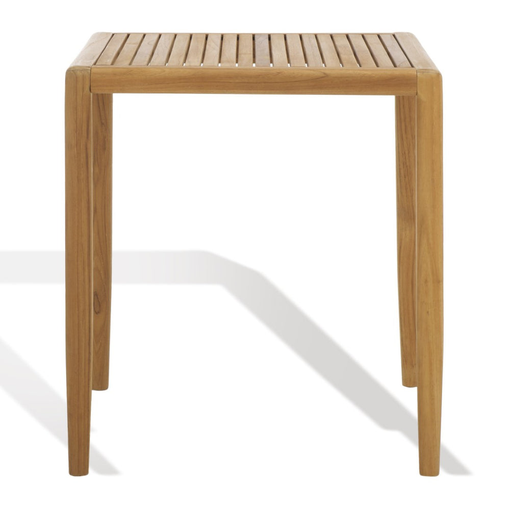 Safavieh TORTUGA Eucalyptus Patio Chair - Weather-Resistant, Coastal Charm with White Olefin Cushions CPT1047A