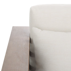 Safavieh Tortuga Eucalyptus Patio Sofa - Elevate Your Outdoor Space With Style, Comfort, And Durability Today! Natural ,White Wood ,Fabric ,Foam Cpt1048a-2bx