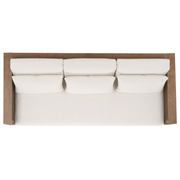 Safavieh Tortuga Eucalyptus Patio Sofa - Elevate Your Outdoor Space With Style, Comfort, And Durability Today! Natural ,White Wood ,Fabric ,Foam Cpt1048a-2bx