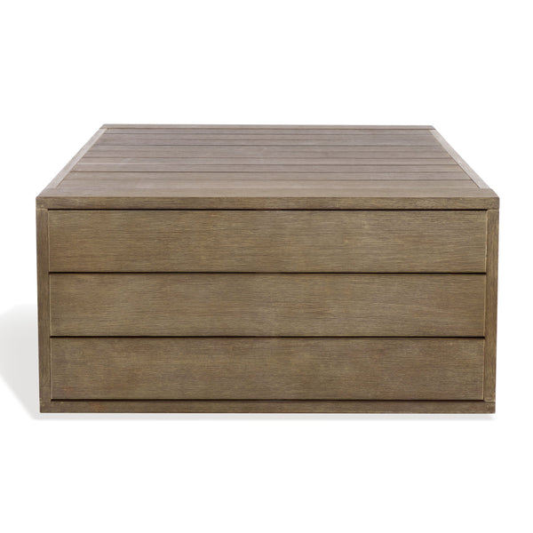 Safavieh Santiago Eucalyptus Patio Coffee Table - Elevate Your Outdoor Space With Timeless Elegance And Durability Natural Wood Cpt1049a