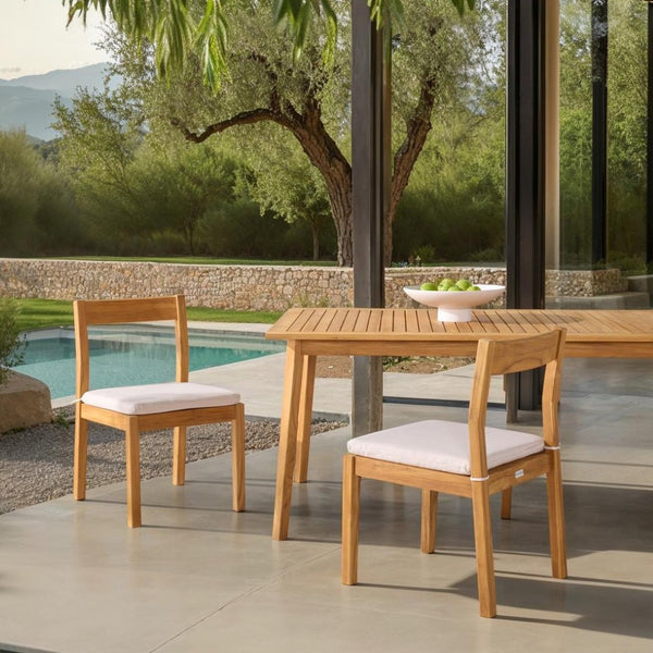Safavieh MAYAGUANA Brazilian Teak Dining Table - Handcrafted, Weather Resistant, Perfect for Outdoor Entertaining CPT1053A