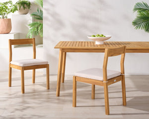 Safavieh MAYAGUANA Brazilian Teak Dining Table - Handcrafted, Weather Resistant, Perfect for Outdoor Entertaining CPT1053A