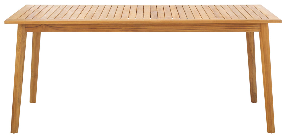 Safavieh Mayaguana Brazilian Teak Dining Table – Weather-resistant, Elegant Outdoor Furniture For Entertaining Natural Wood Cpt1053a