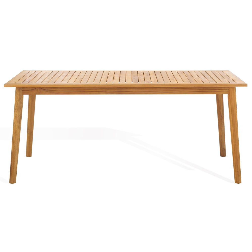 Safavieh Mayaguana Brazilian Teak Dining Table – Weather-resistant, Elegant Outdoor Furniture For Entertaining Natural Wood Cpt1053a