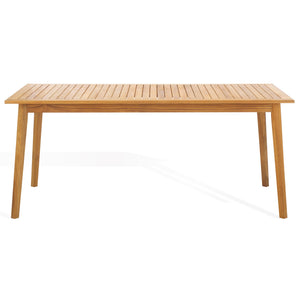Safavieh Mayaguana Brazilian Teak Dining Table – Weather-resistant, Elegant Outdoor Furniture For Entertaining Natural Wood Cpt1053a