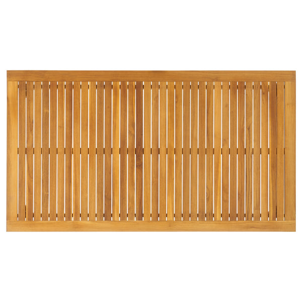 Safavieh Mayaguana Brazilian Teak Dining Table – Weather-resistant, Elegant Outdoor Furniture For Entertaining Natural Wood Cpt1053a