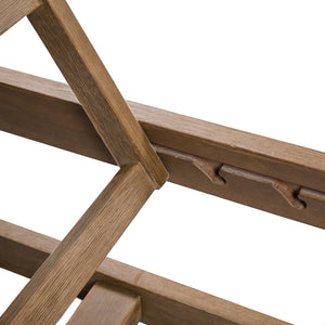 Safavieh Saint Vincent Eucalyptus Chaise Lounge - Weather-resistant Comfort For Stylish Outdoor Relaxation Natural ,Beige Wood ,Fabric ,Foam Cpt1054a