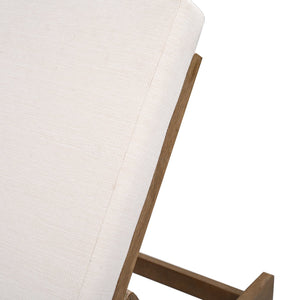 Safavieh Saint Vincent Eucalyptus Chaise Lounge - Weather-resistant Comfort For Stylish Outdoor Relaxation Natural ,Beige Wood ,Fabric ,Foam Cpt1054a