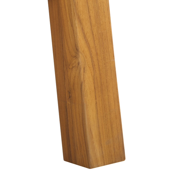 Safavieh Trinidad Brazilian Teak Patio Chair - Elegant Outdoor Seating For Comfort And Durability In Style Natural ,White Wood ,Fabric ,Foam Cpt1058a