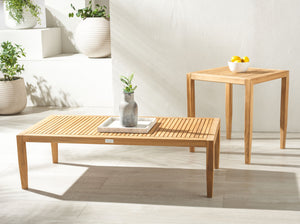 Safavieh Samoa Brazilian Teak Patio Coffee Table - Elegant Outdoor Centerpiece For Relaxation And Style Natural Wood Cpt1059a