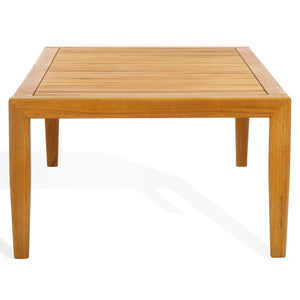 Safavieh Samoa Brazilian Teak Patio Coffee Table - Elegant Outdoor Centerpiece For Relaxation And Style Natural Wood Cpt1059a