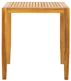 Safavieh Samoa Brazilian Teak Patio Accent Table – Elegant Outdoor Furniture For Stylish Gatherings And Relaxation Natural Wood Cpt1060a