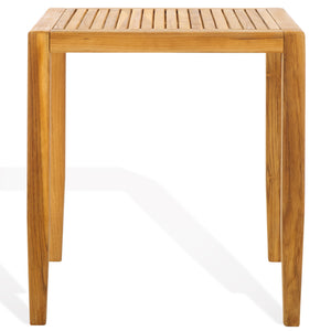 Safavieh Samoa Brazilian Teak Patio Accent Table – Elegant Outdoor Furniture For Stylish Gatherings And Relaxation Natural Wood Cpt1060a