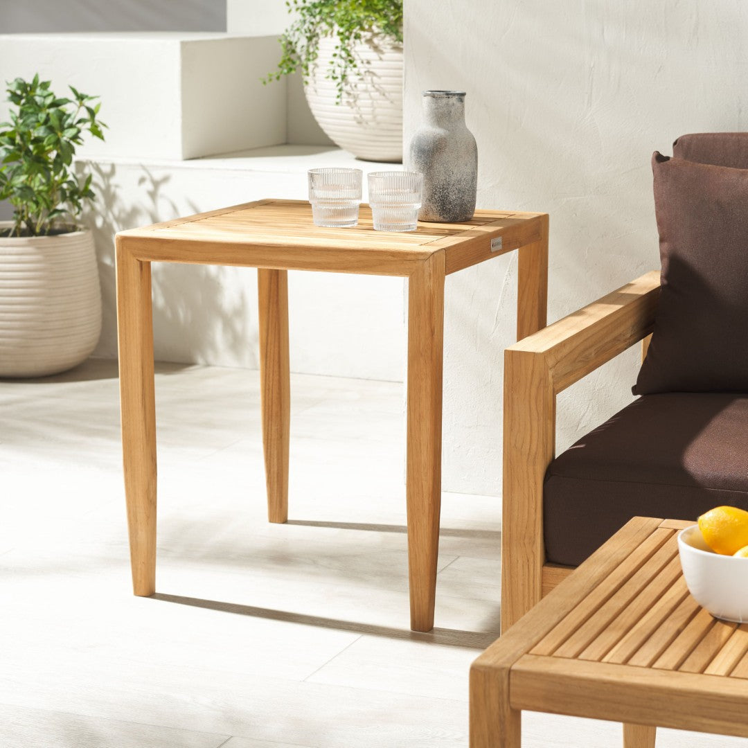 Samoa Teak Patio Accent Table - Thumbnail 4