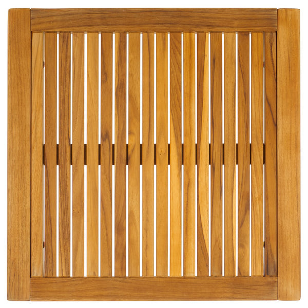 Safavieh Samoa Brazilian Teak Patio Accent Table – Elegant Outdoor Furniture For Stylish Gatherings And Relaxation Natural Wood Cpt1060a