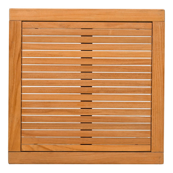 Safavieh Samoa Brazilian Teak Patio Accent Table – Elegant Outdoor Furniture For Stylish Gatherings And Relaxation Natural Wood Cpt1060a