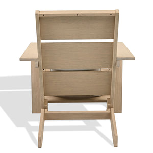 Calypso Eucalyptus Adirondack Chair — Durable Outdoor Hardwood Seating, Ergonomic Slatted Design, Weather-Resistant Finish