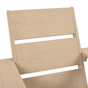 Calypso Eucalyptus Adirondack Chair — Durable Outdoor Hardwood Seating, Ergonomic Slatted Design, Weather-Resistant Finish