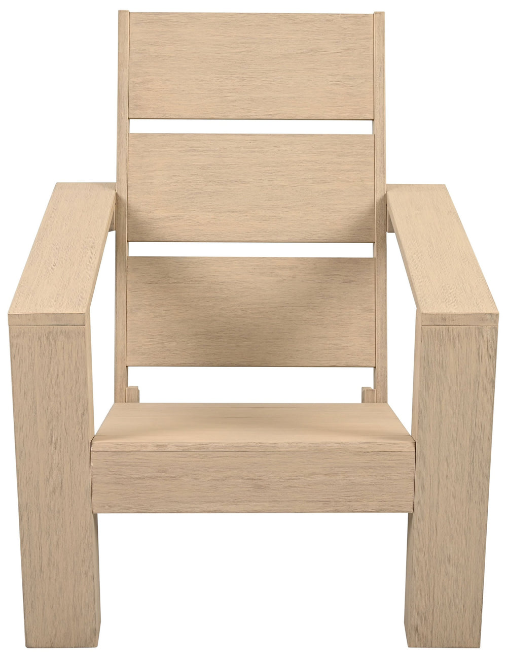 Calypso Eucalyptus Adirondack Chair — Durable Outdoor Hardwood Seating, Ergonomic Slatted Design, Weather-Resistant Finish