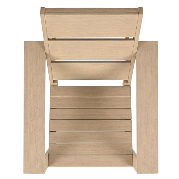 Calypso Eucalyptus Adirondack Chair — Durable Outdoor Hardwood Seating, Ergonomic Slatted Design, Weather-Resistant Finish