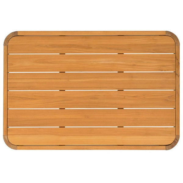Safavieh Leilani Brazilian Teak Rectangular Coffee Table Solid Hardwood Low Profile Living Room CPT1079A