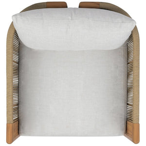 Safavieh Marina Outdoor Brazilian Teak Swivel Chair with Resort Style and Weather Resistant Frame CPT1083A