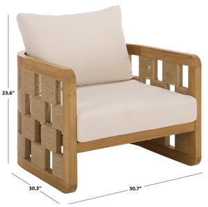 Skipper Teak & Hand‑Twisted Hyacinth Patio Chair — Durable Outdoor Seating With Ergonomic Comfort And Timeless Style