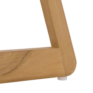 Gale Teak Outdoor Coffee Table — Low-Profile Solid Teak Square Table, Weather-Ready Patio Centerpiece