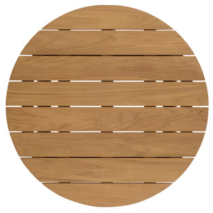 Gale Teak Outdoor Coffee Table — Low-Profile Solid Teak Square Table, Weather-Ready Patio Centerpiece